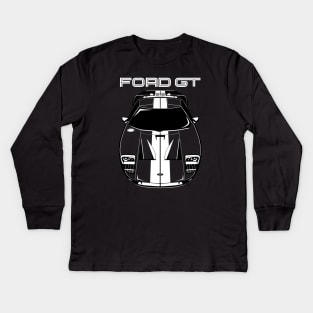 Ford GT - 2005-2006 - White Stripes Kids Long Sleeve T-Shirt